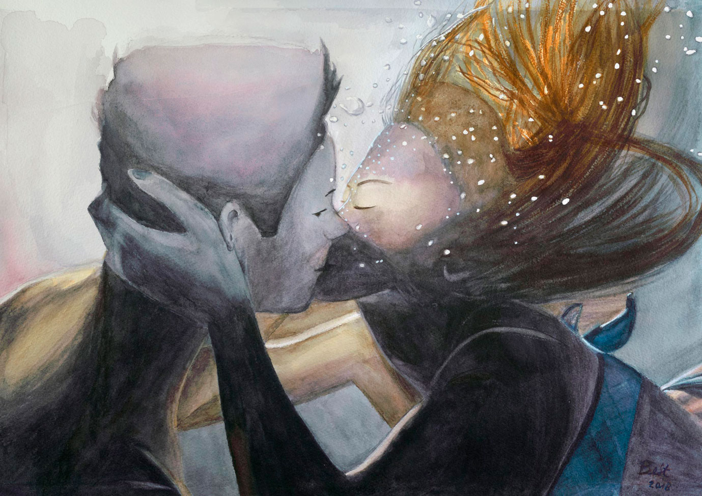 underwater - handcrafted artwork