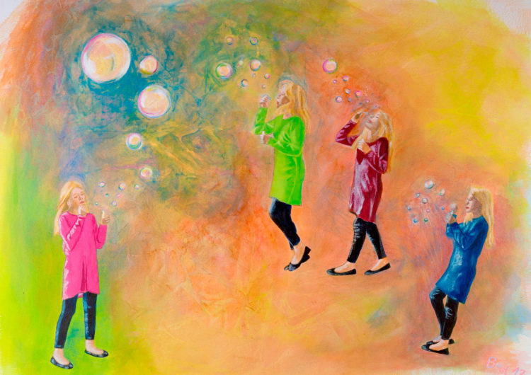 bubbles handcrafted artwork