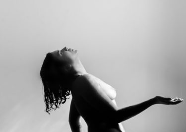 black and white portrait photography of a naked woman - when the body is as poetry