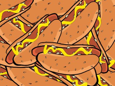 Hot Dogs - By Juna Lawrence / Brainoon @ friendmade.fm - digitale hot dog illustration