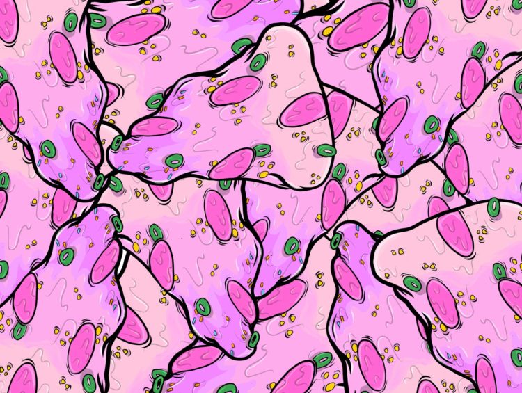 Magic Pizza Slice - Juna Lawrence - Brainoon - Friendmade.fm - abstract digital food art